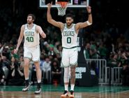 Tatum Dominates as Celtics Hold Off Lakers; LeBron Injury Scare