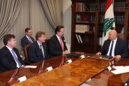 President Aoun Meets U.S. Treasury Delegation in Baabda