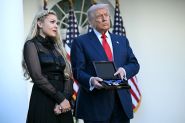 Trump Hails ‘Martyr’ Charlie Kirk at Posthumous Medal Ceremony