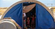 Displaced Syrians Leave Camps to Pitch Tents Near Ruins