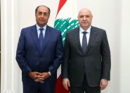 Zaki Conveys Arab League Support for Lebanese Sovereignty