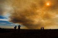 Giant Cloud of Forest Fire Smoke Smothers Madrid