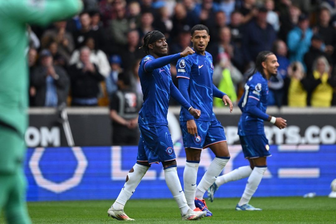 Madueke Nets Treble as Rampant Chelsea Hit Wolves for Six