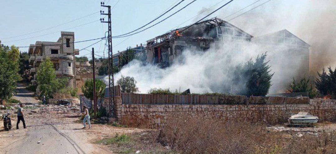 Five Killed in an Israeli Attack on Mayfadoun, Hezb Strikes Nahariya and Acre