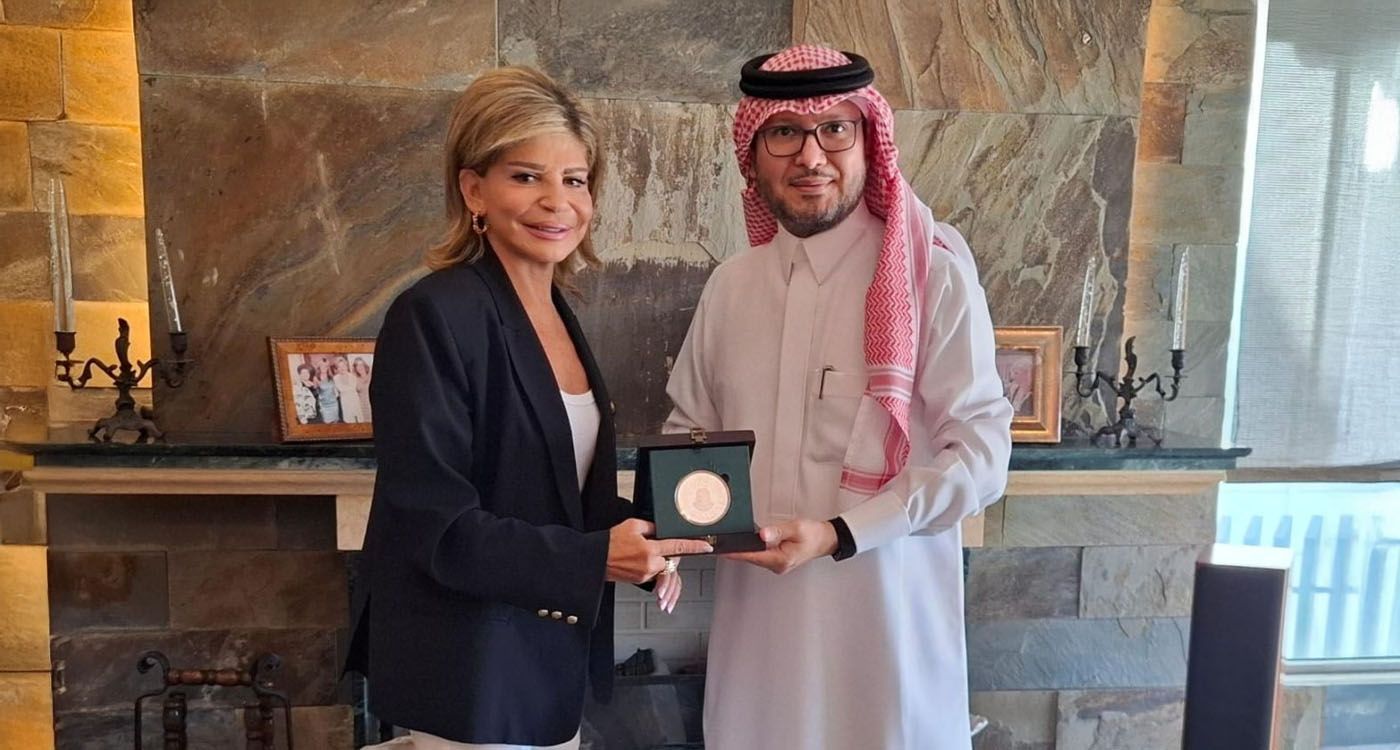Saudi Envoy Honors May Chidiac with Embassy Medal