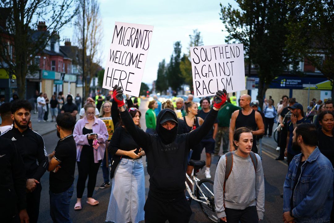 Anti-Racist Demonstrations Across the UK, After Far-Right Riots