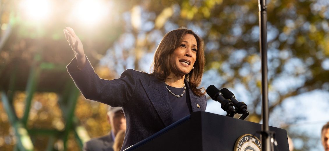 Kamala Harris Promises a Clean Break From Biden's Presidency 