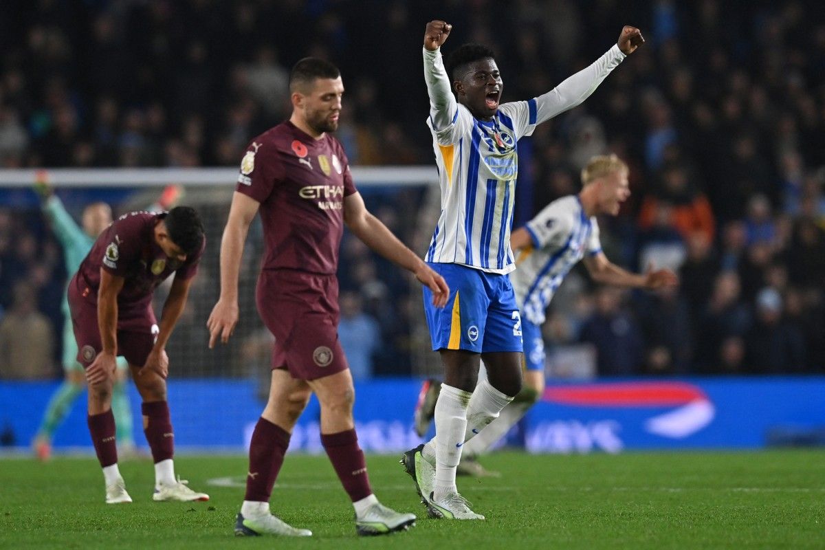 Man City Beaten Again at Brighton as Liverpool Move Five Points Clear