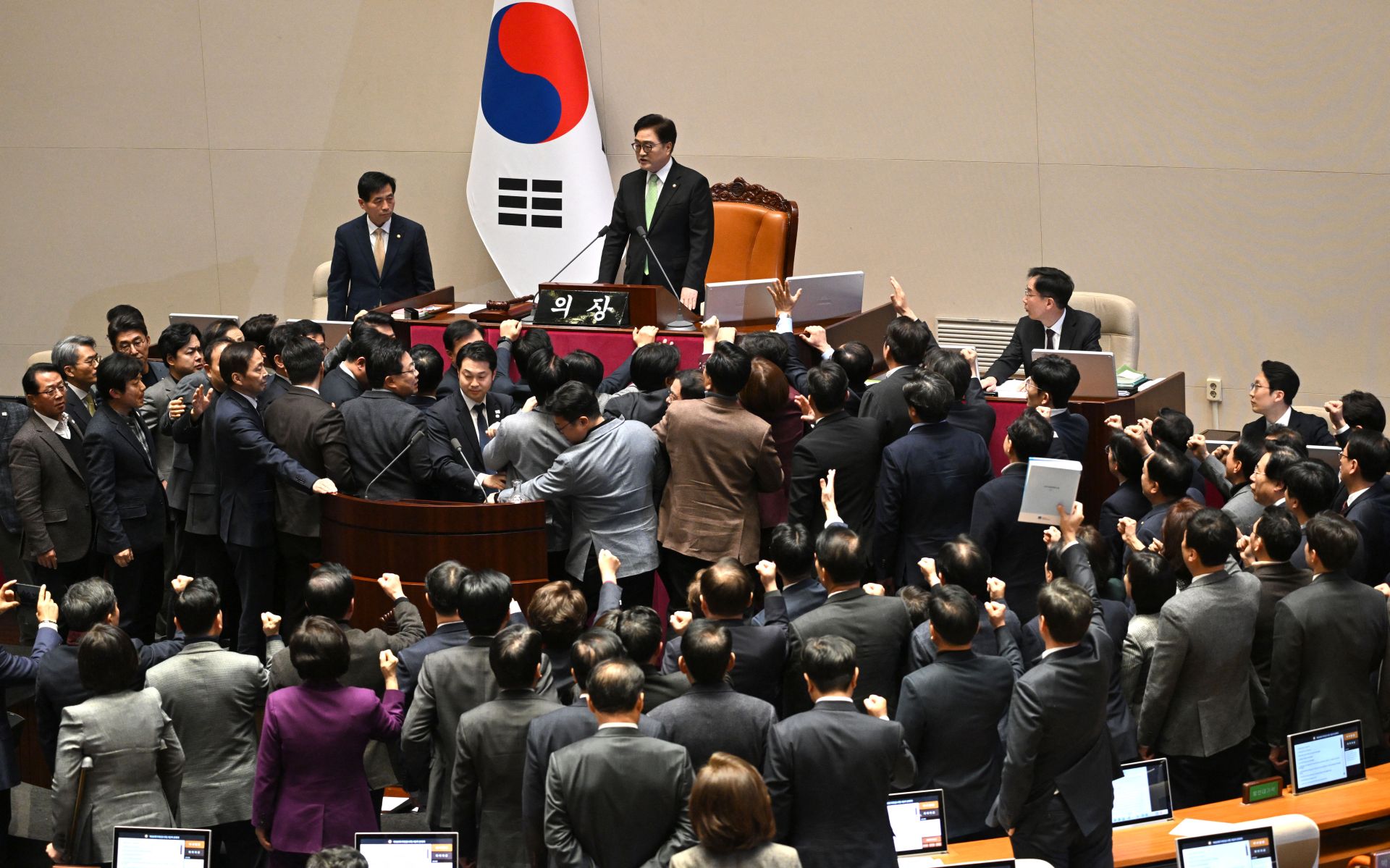 South Korean Lawmakers Impeach Acting President Han Duck-soo