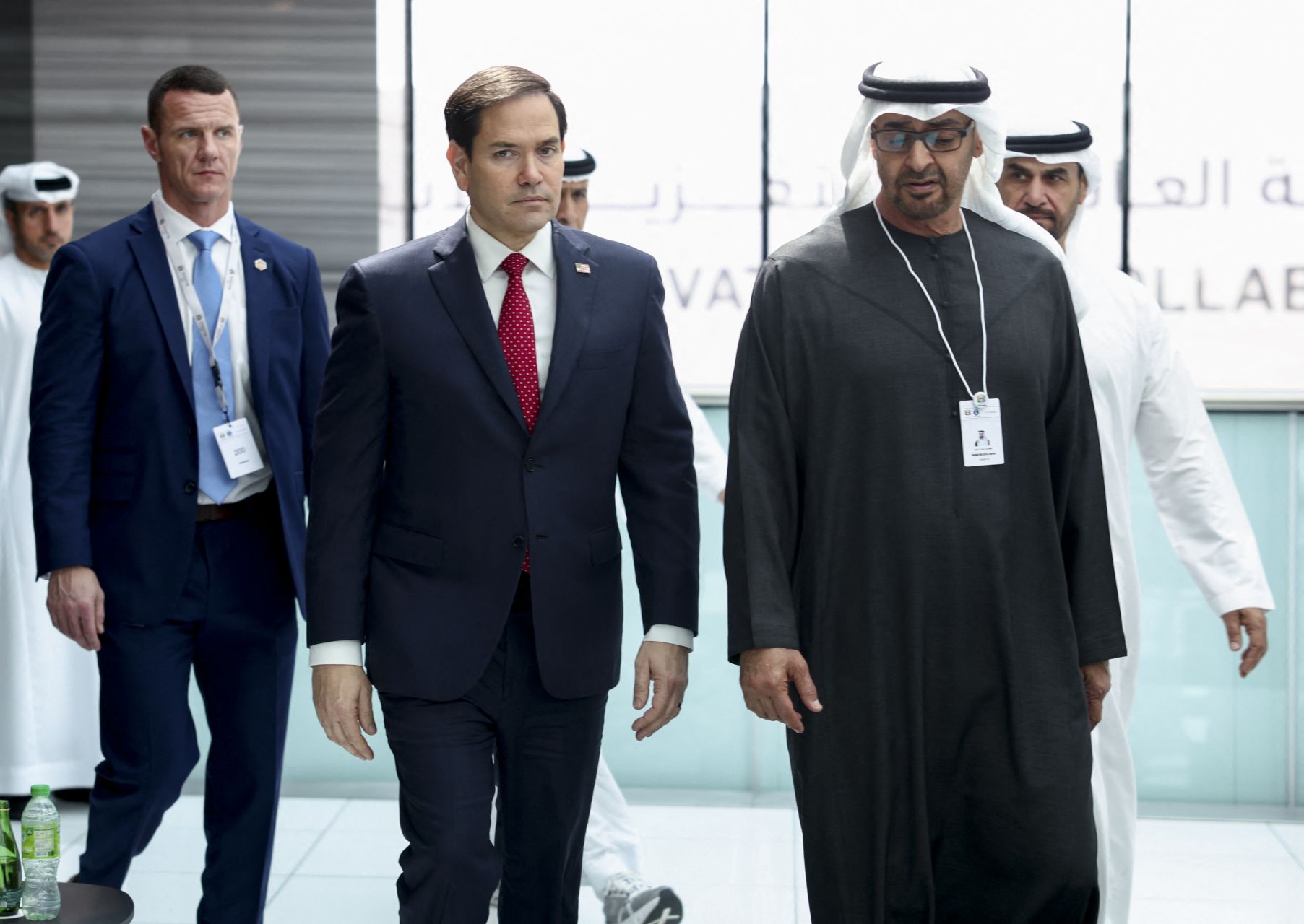 UAE President tells Rubio Rejects Displacement of Palestinians