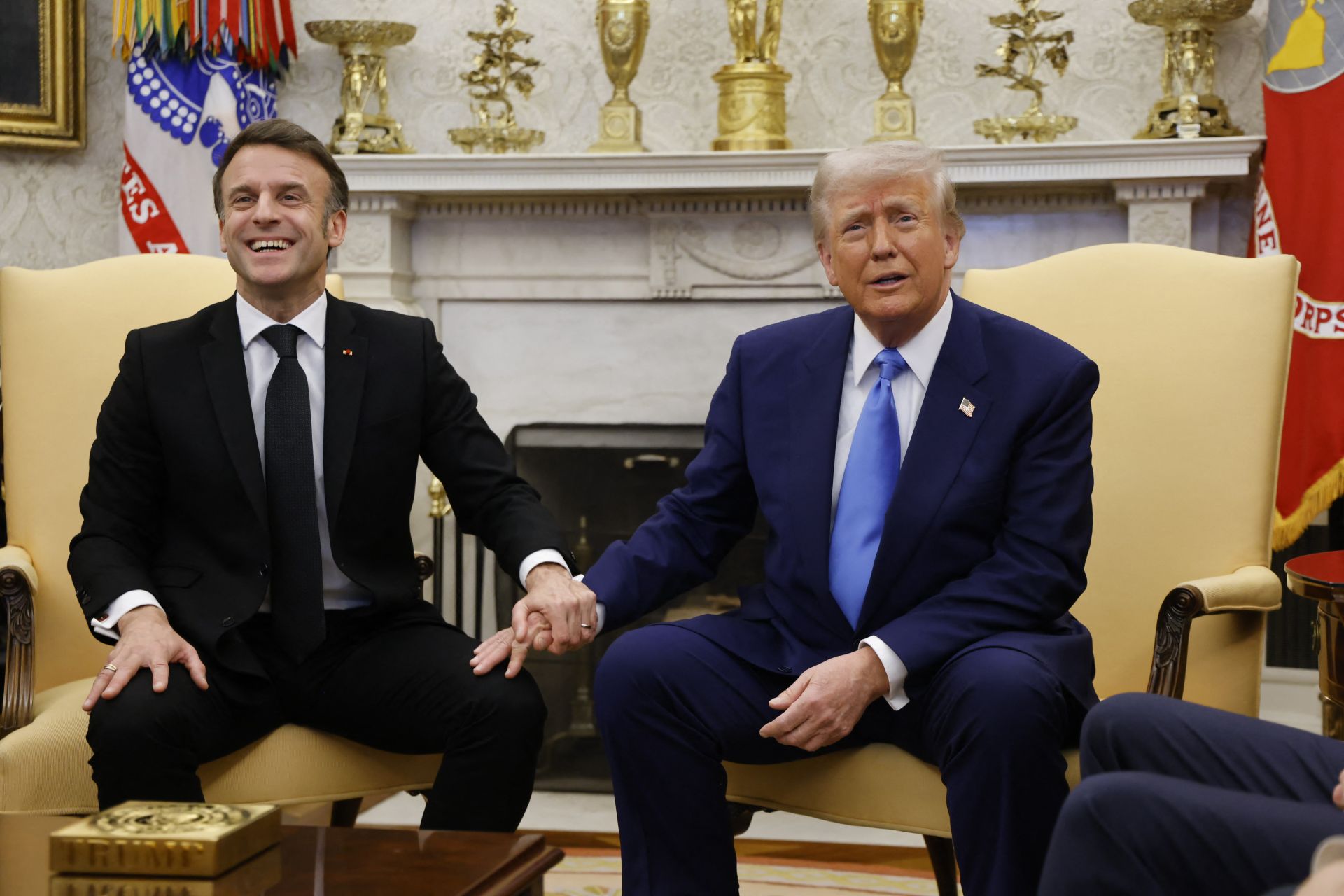 Macron and Trump Vow to Work Together on Ukraine, Despite Differences