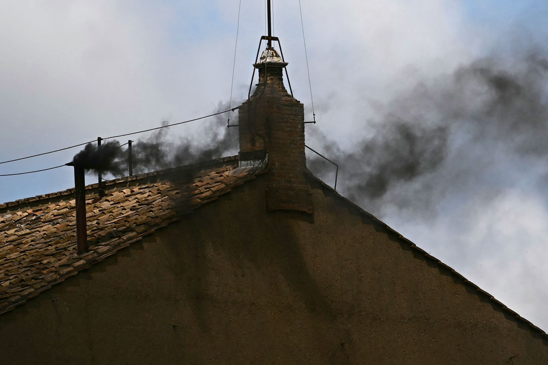Black Smoke from Sistine Chapel Chimney, Cardinals to Vote Again