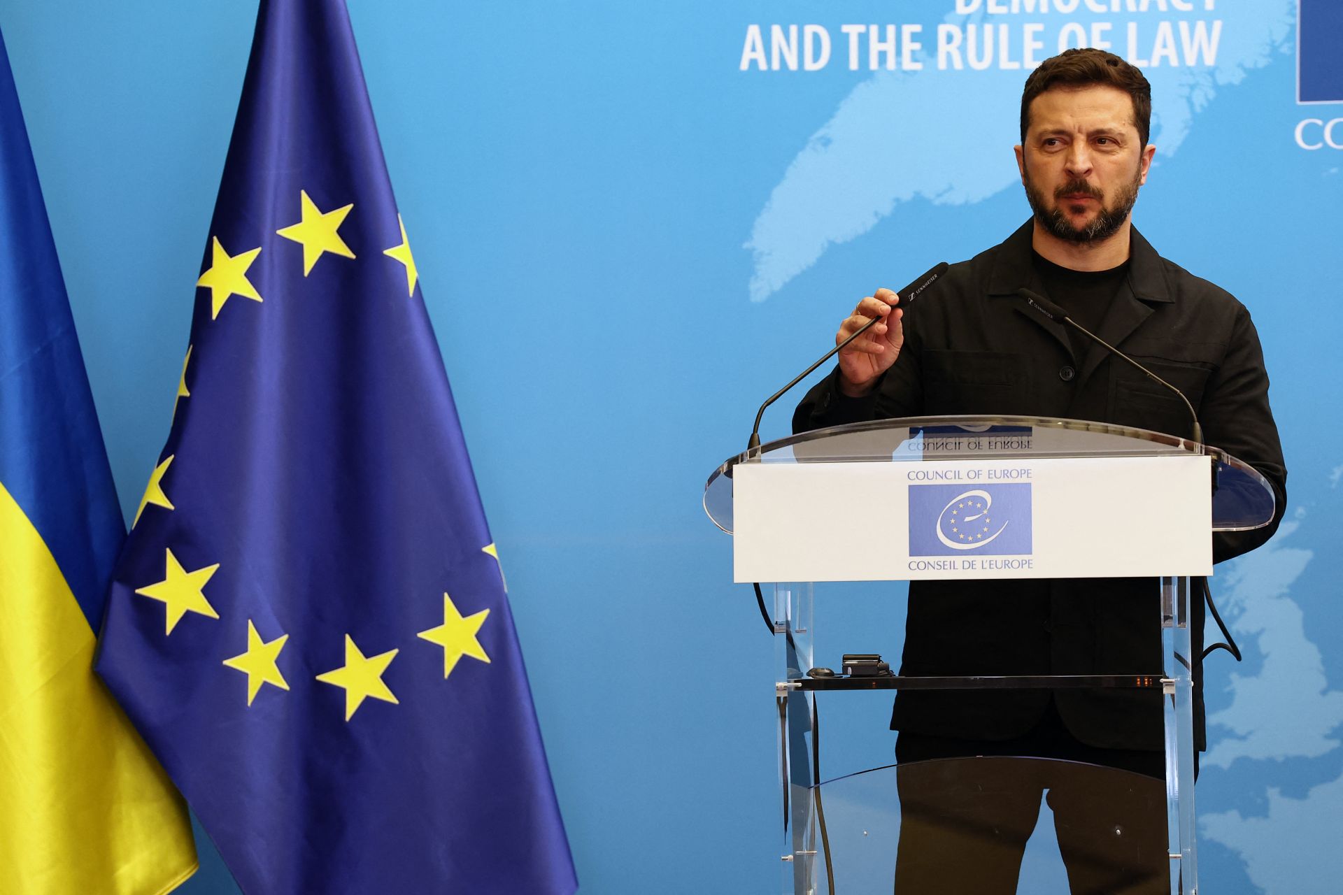 Zelensky, Europe Rights Body Sign Accord for Ukraine War Tribunal