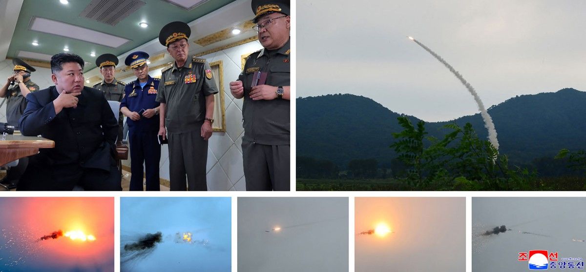 North Korea Test-Fires Two New Air Defense Missiles
