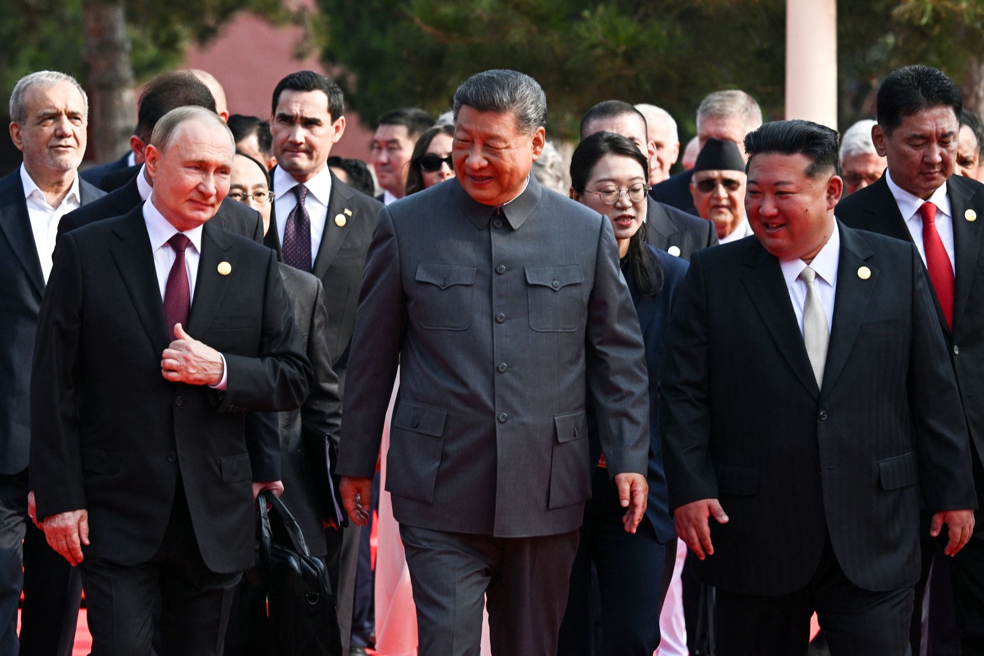 China 'Unstoppable', says Xi with Kim, Putin at his Side