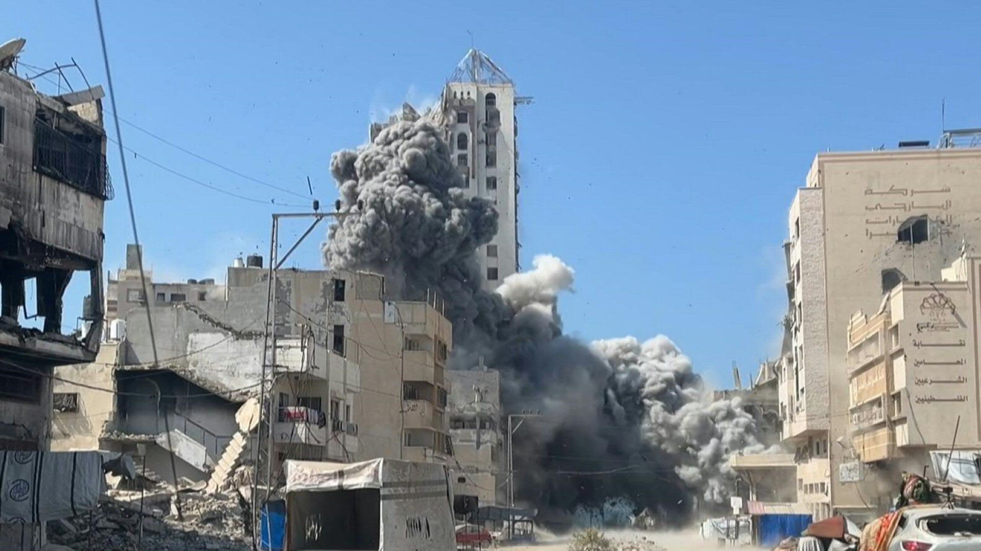 Heavy Bombing in Gaza City After Rubio Backs Israel