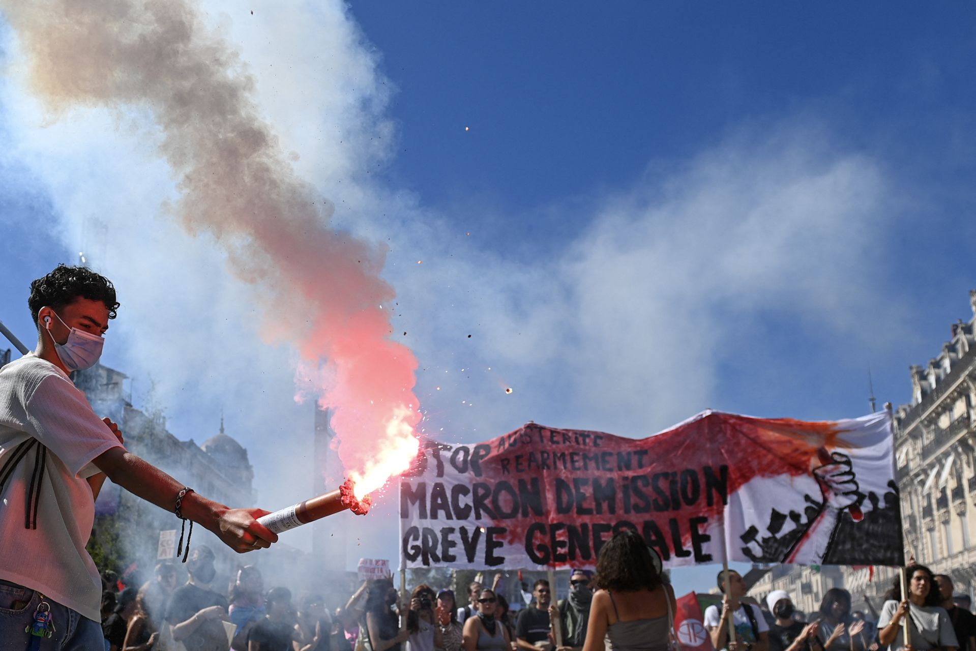 Major Disruption Hits France on Day of Anti-Macron 'Anger'