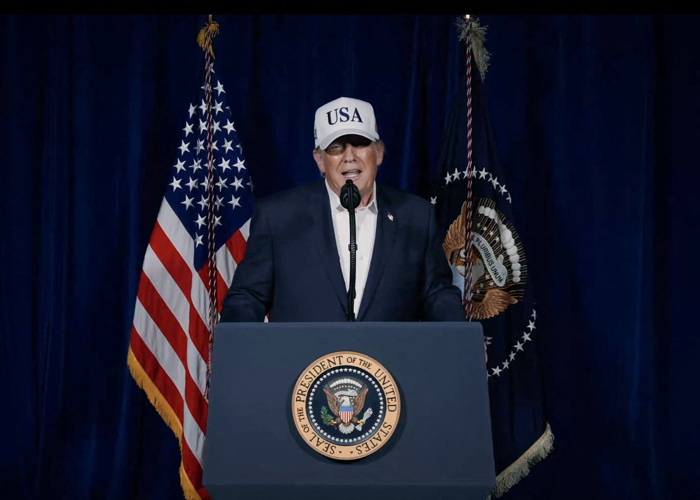 Trump: U.S. Sank Nine Iranian Naval Ships as Embassy in Beirut Announces Monday Closure