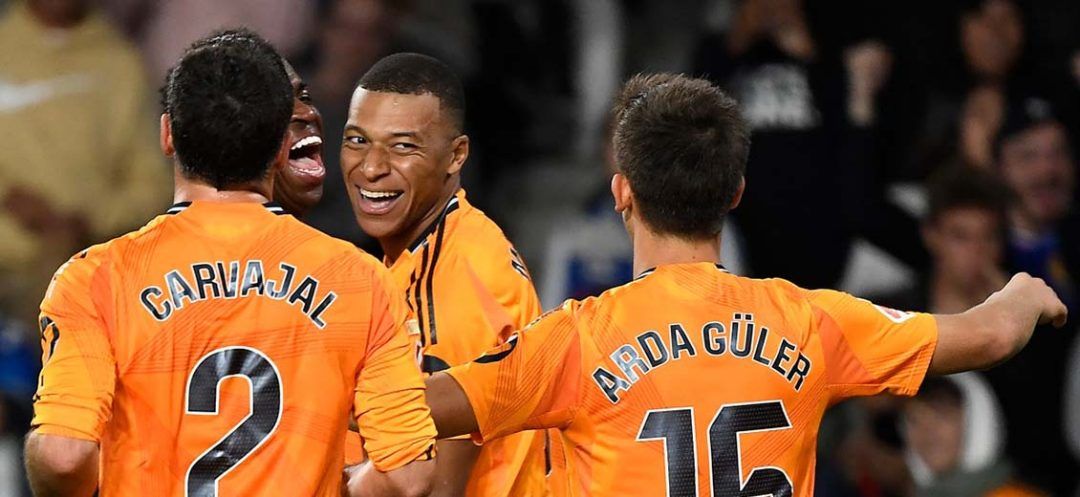 Vinicius, Mbappé Penalties Help Madrid Beat Real Sociedad