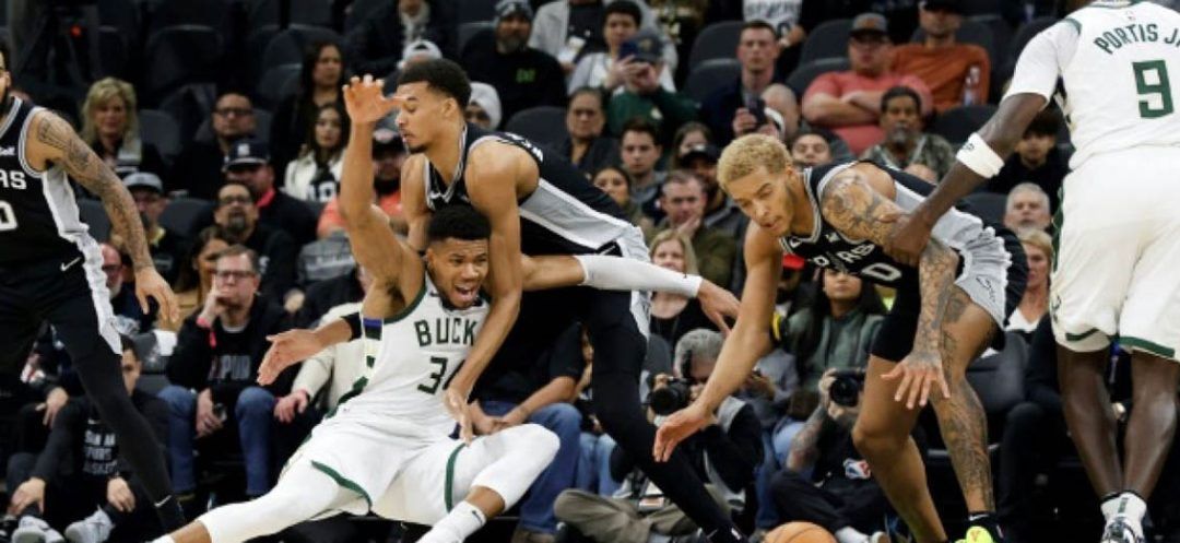 Antetokounmpo Leads Bucks Over Wembanyama's Spurs, Nuggets Down Warriors