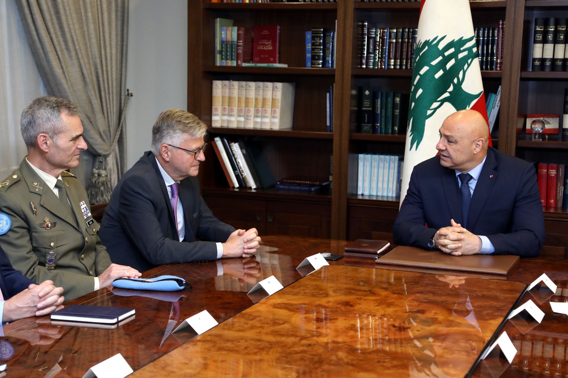 Aoun Reaffirms Lebanon’s Support for UNIFIL to UN’s Lacroix
