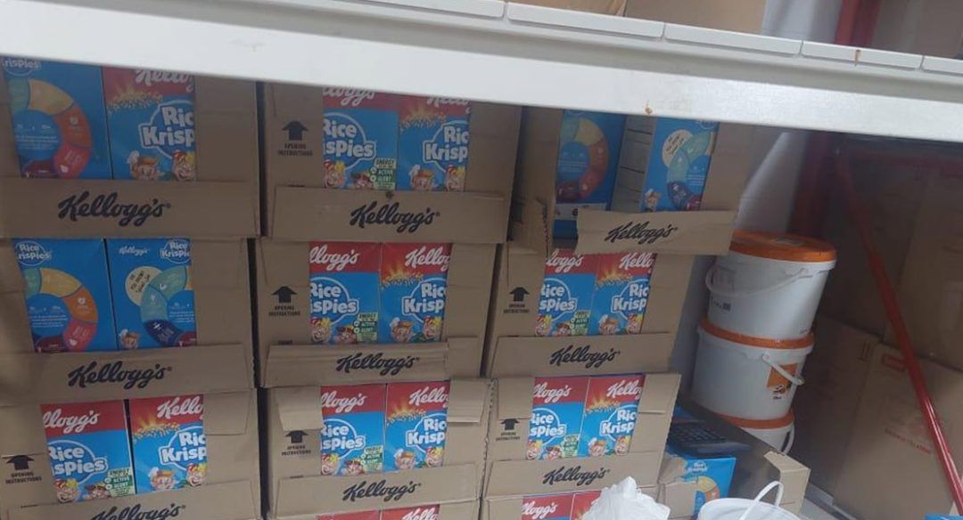 Tons of Expired Cornflakes and Cocoa Seized