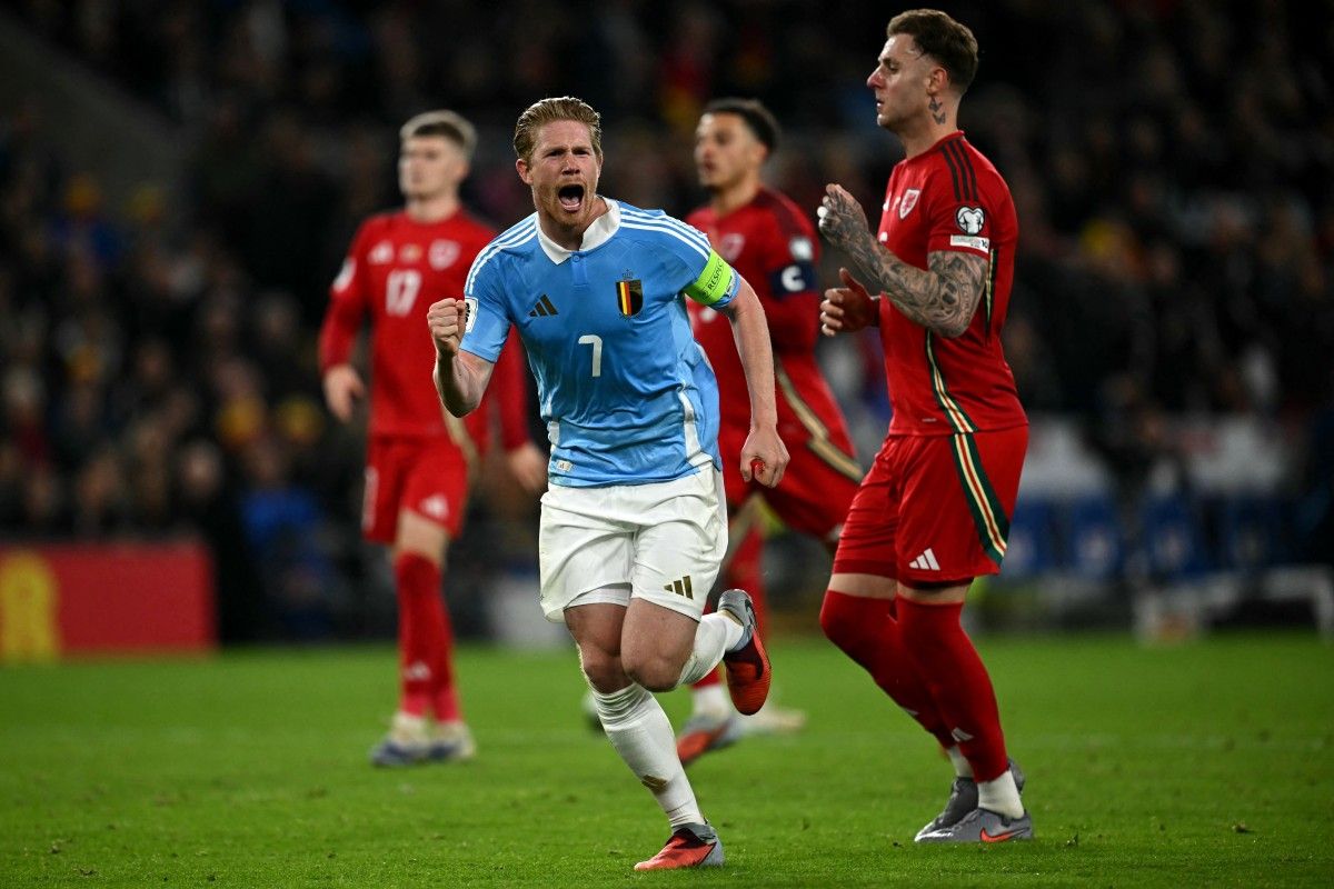 De Bruyne's Penalty Double Fires Belgium to Vital Win Over Wales