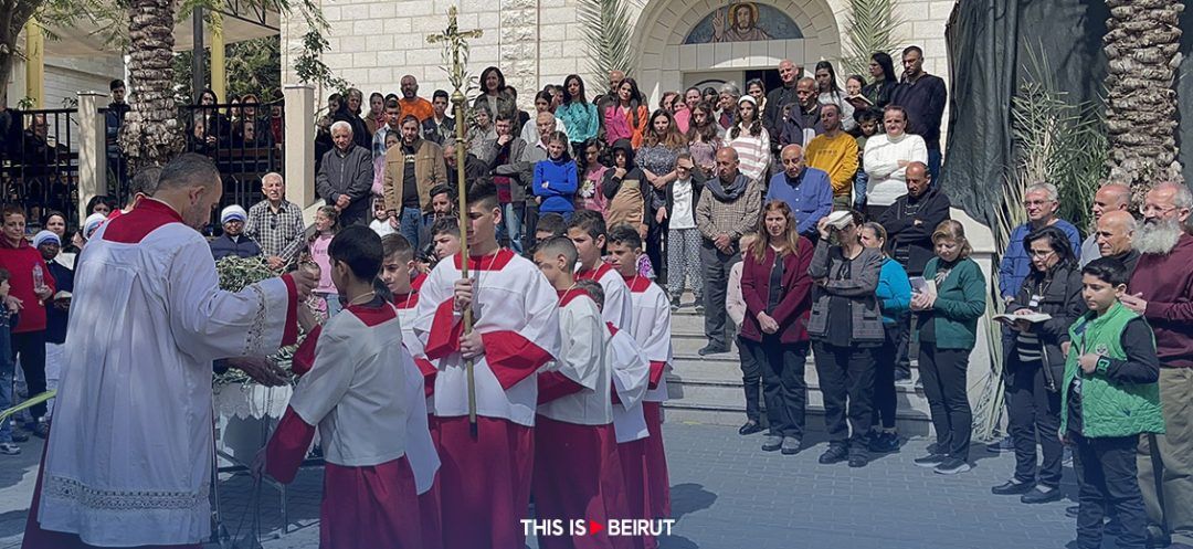 Christians Attend Palm Sunday Mass in Gaza