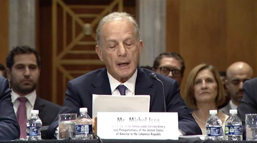 U.S. Ambassador Welcomes Lebanon's Proposal for Talks with Israel