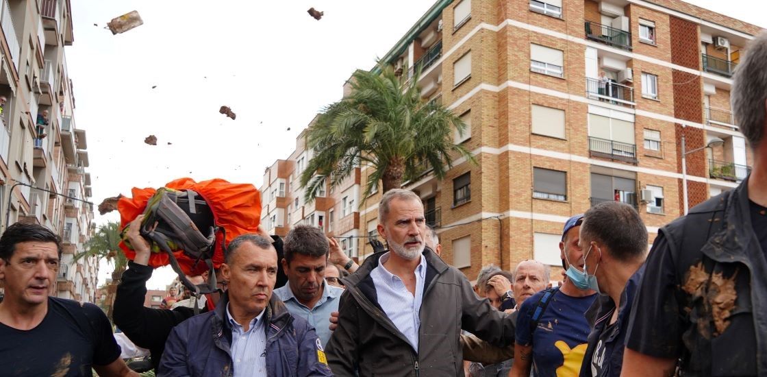 Spanish Royals Pelted with Mud as Flood Death Toll Tops 200