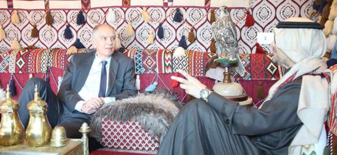 Bukhari Discusses Presidential File with Magro in Yarzeh