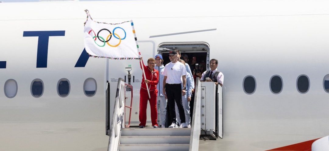 Olympic Flag Arrival Kicks Off 2028 'Pressure' for Los Angeles