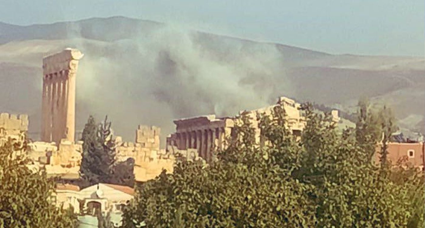 The Ancient City of Baalbeck Under Israeli Fire