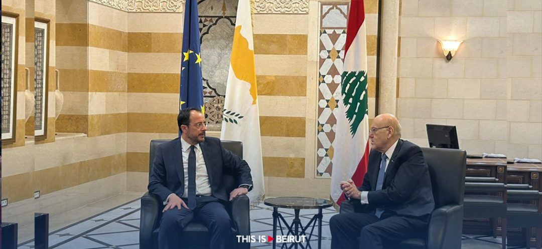 Mikati Meets Christodoulides: 'Lebanon and Cyprus Will Coordinate to Resolve Displaced Crisis'