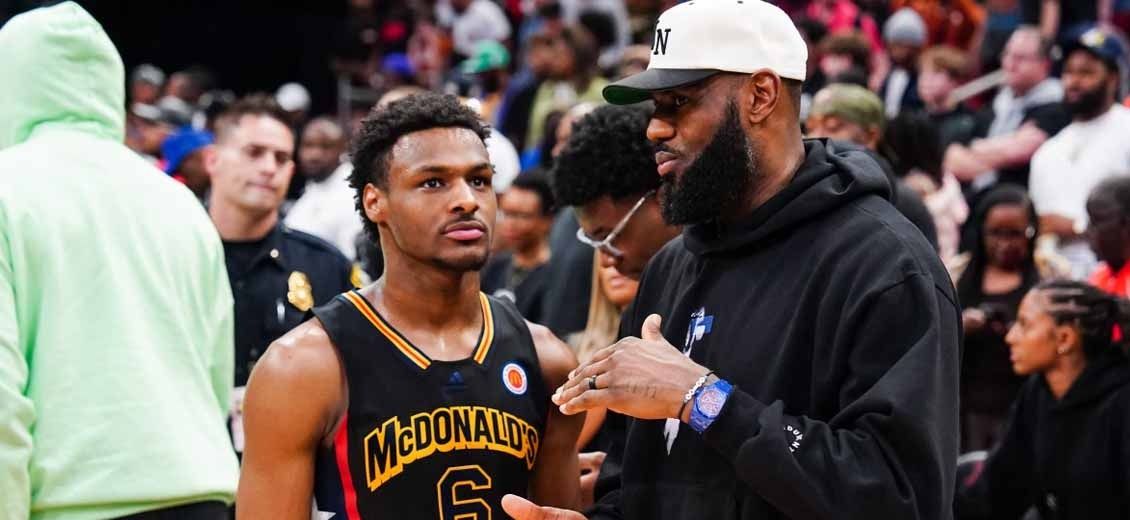 Bronny James, LeBron’s Teen Son, Picked by Lakers in NBA Draft