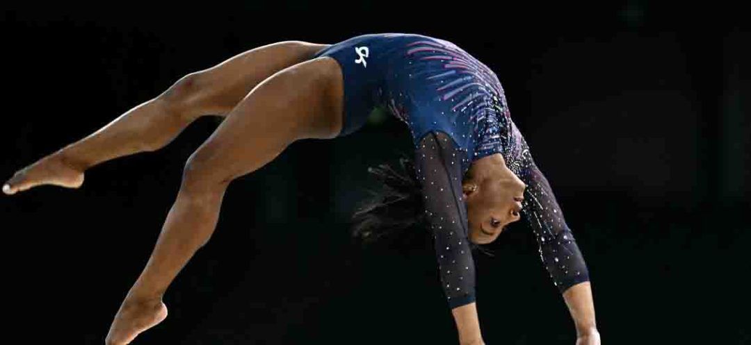 Biles Nails Signature Vault in Olympic Gymnastics Training