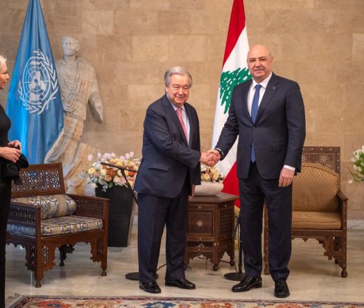 Guterres Urges Reforms, Reaffirms International Support for Lebanon