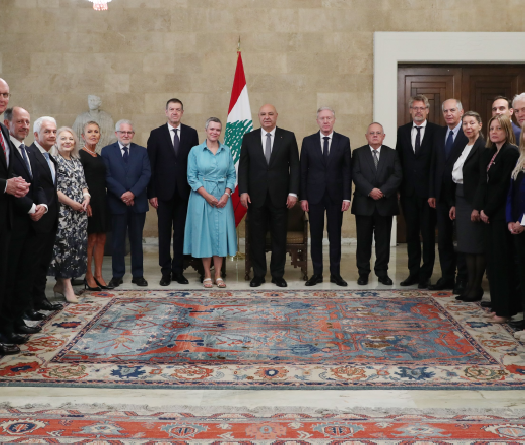 President Aoun Urges EU Support for Sovereignty, Army, Economy