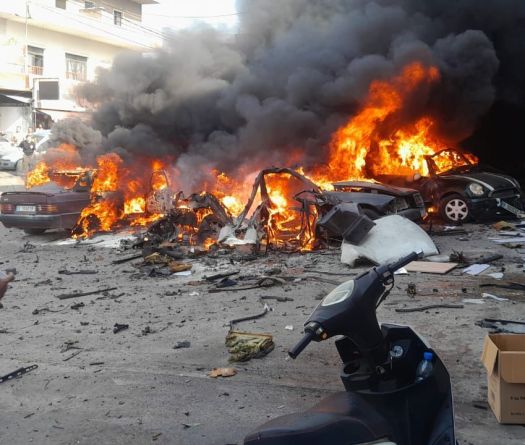 Israeli Drone Strikes Kill Two Hezbollah Members in Southern Lebanon