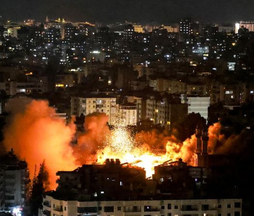 The Most Intense Israeli Strikes Since Ceasefire Shake Beirut's Southern Suburbs