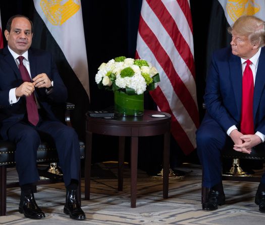 Egypt's Sisi Tells Trump the World is 'Counting on' Him for Middle East Peace