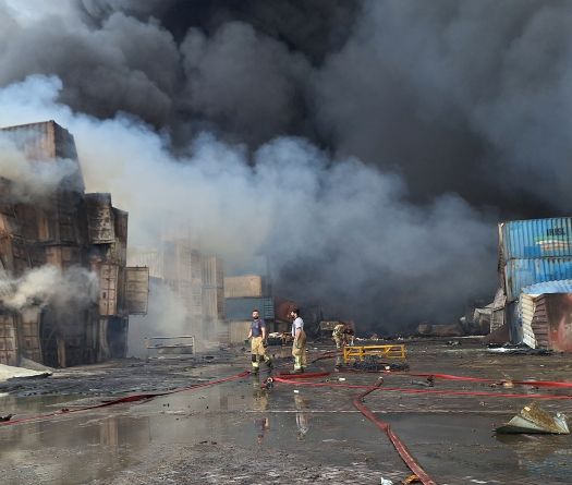 Iran’s President Visits Site of Port Blast That Killed 40