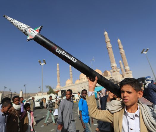Israel Army Says Intercepts Yemen Missile after Air Raid Sirens Sound