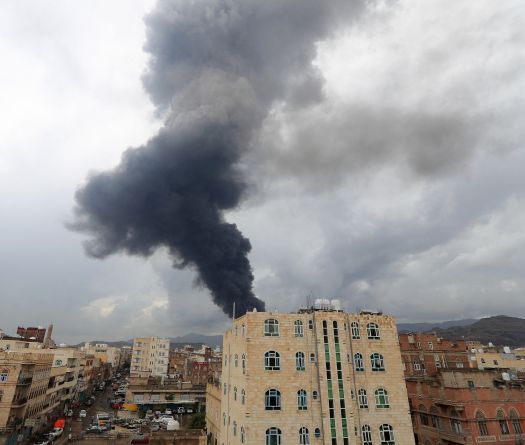 Israeli Airstrikes Target Houthis in Sanaa
