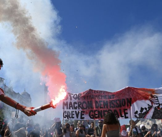 Major Disruption Hits France on Day of Anti-Macron 'Anger'