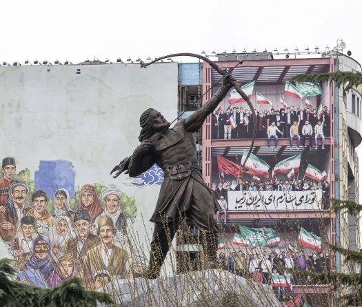 On the Streets of Tehran: Teenagers Armed With Machine Guns