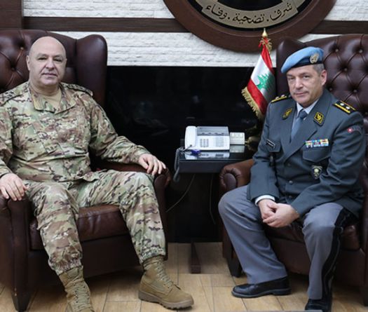 Army Commander Meets with UNTSO Chief