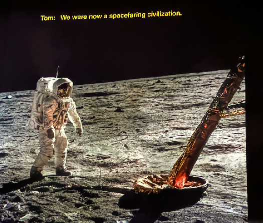 The Atelier des Lumières Lands on the Moon: An Immersive Odyssey by Tom Hanks