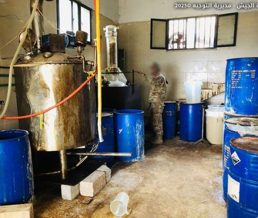 LAF Seizes Captagon Lab Near Syrian Border