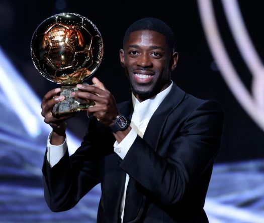 PSG Star Dembele Wins Men's Ballon D'Or